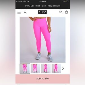 FLEO bright neon pink legging